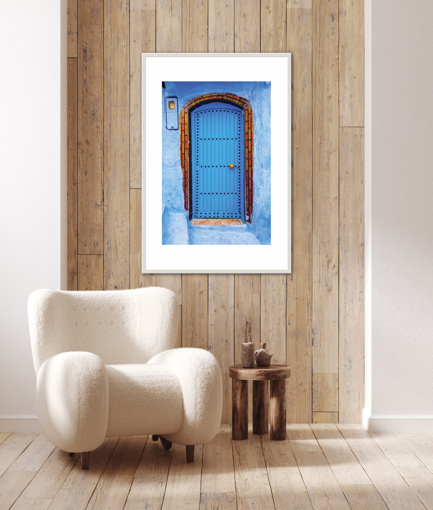Morocco Chefchaouen Door 9, Travel Print, Art Print, Travel Poster, Home Decor