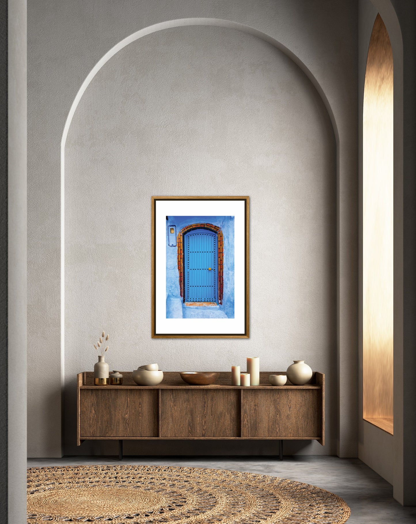 Morocco Chefchaouen Door 9, Travel Print, Art Print, Travel Poster, Home Decor